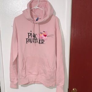 H&M Pink Panther Light Pink Hoodie Sweater